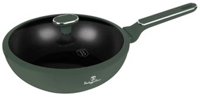 Tigaie wok antiaderenta cu titan 28 cm Green Matte Collection Berlinger Haus BH 8159