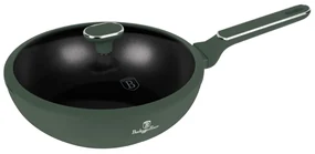 Tigaie wok antiaderenta cu titan 28 cm Green Matte Collection Berlinger Haus BH 8159