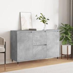 vidaXL Servantă, gri beton, 101,5x35x70 cm, lemn prelucrat