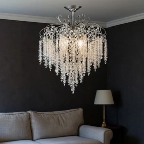 Candelabru Elegant cu Cristale Ø470 mm, 5xE27, Design Premium – Model H98194-5 TB