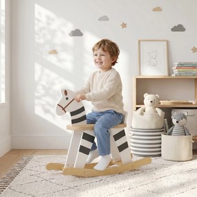 AIYAPLAY Cal Balansoar pentru Copii 1,5-3 Ani, cu Bază Lată, din MDF și Placaj Multistrat, 68x26x53cm, Multicolor | Aosom Romania