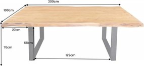 Masa design industrial vintage Mammut 200cm, salcam