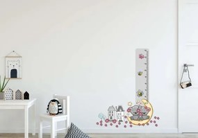 Autocolant de perete riglă uimitor, pentru camera copiilor 40 x 120 cm