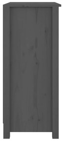 Servanta, gri, 70x35x80 cm, lemn masiv de pin 1, Gri