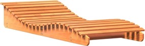 vidaXL Șezlong, maro ceruit, 205x80x31,5 cm, lemn masiv de pin