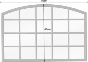 Oglinda decorativa design fereastra Paris 120cm negru