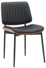 Scaun Bucatarie/Dining Kimbo Piele Ecologica Negru