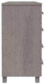 Servanta, gri deschis, 113x40x80 cm, lemn masiv de pin 1, Gri deschis