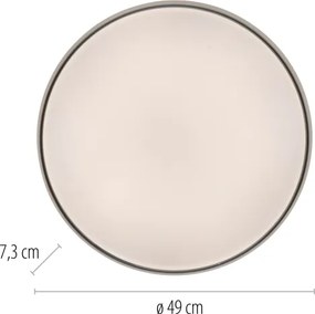 Schöner Wohnen 14595-16 - Plafonieră dimabilă TAVOLI LED/34W/230V albă + telecomandă