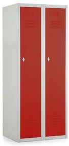 Dulap metalic, 60 x 50 x 150 cm, blocare roșu - ral 3000