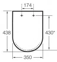 Pachet complet WC Debba Round suspendat Rimless ROCA