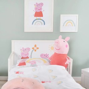 Lenjerie de pat pentru copii din bumbac pentru pătuț 100x135 cm Peppa Pig – Roba