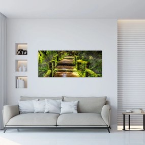 Tablou cu scări într-o pădure tropicală (120x50 cm), în 40 de alte dimensiuni noi