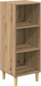 vidaXL Bufet Stejar Artizanal 34,5 x 32,5 x 90 cm Lemn compozit