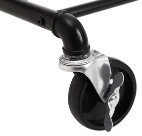 Cuier mobil de podea LINEA, negru