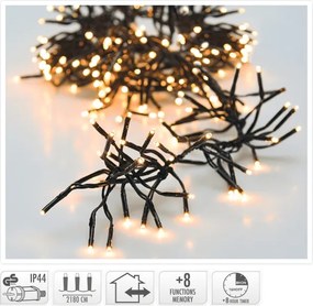 Ghirlandă de Crăciun LED pentru exterior 3000xLED/230V/8 funcții 24,8 m IP44 alb cald
