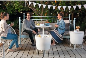 Masă de grădină cu frapieră rotundă 49.5x49.5 cm Illuminated cool – Keter