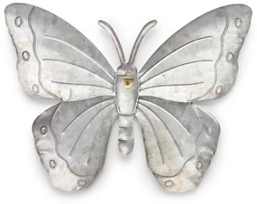 Decoratiune de perete din metal fluture BUTTERFLY 30 cm - diverse culori Culoare: Violet