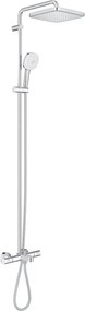 Coloana de dus cu termostat Grohe Tempesta 250 Cube finisaj crom lucios