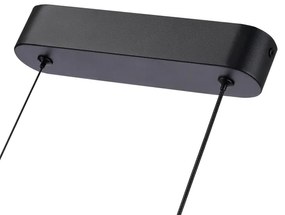 Brilagi-LED Lampă suspendată LED dimabilă pe cablu TWISTER LED/60W/230V 3000-6000K neagră+telecomandă