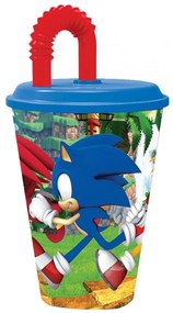 Sonic Ariciul Pahar cu pai Adventure, plastic 430 ml