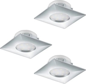 Eglo 95802 - Set 3x spoturi LED încastrate PINEDA LED/6W/230V