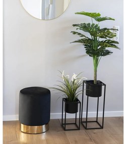 Ghivece din metal negre în set de 2 buc. House Nordic Marla