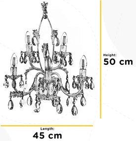Aplică TERESA 5xE14/6W/230V alb ONLI