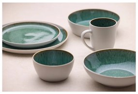 Cană albă/verde din ceramică 300 ml Gastro White/Green – Bitz