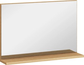 kleankin Oglindă de Baie Modernă cu Poliță 60x12x40 cm, Lemn | Aosom Romania