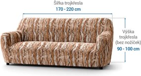 Gaico Huse bielastice OCEANO NOU cărămizii fotoliu triplu (l. 170 - 220 cm)