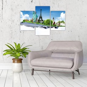 Tablou - Călătorie în jurul lumii (90x60 cm)