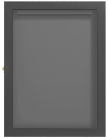 HOMCOM Frame box T-frame cadru pentru tricou ușă acril căptușeală internă fetru 71 x 6,5 x 89 cm negru | Aosom Romania