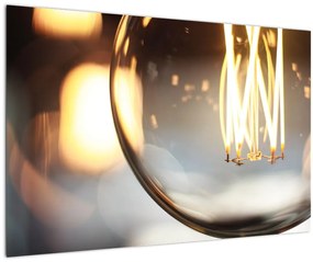 Tablou cu becul aprins (90x60 cm)