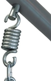 Scaun suspendat gri TROPIKAL cu suport si perna gri