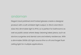 Plafoniera LED baie IP44 Andaman 24W