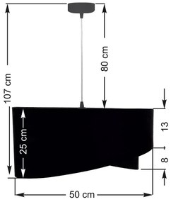 Lustră pe cablu GALAXY 1xE27/60W/230V