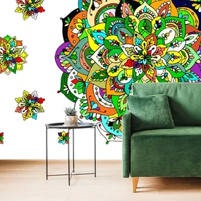 Tapet Mandala verde