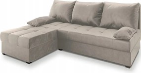 OFERTA Canapea de colt extensibila crem ZENA, reversibila calitatea a II-a