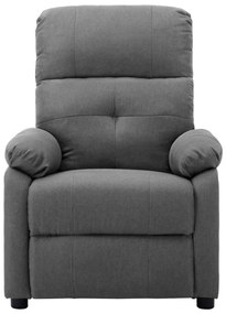 289672 vidaXL Fotoliu de masaj, gri deschis, material textil