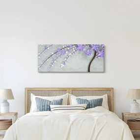 Tablou - ploaie violetă (120x50 cm)