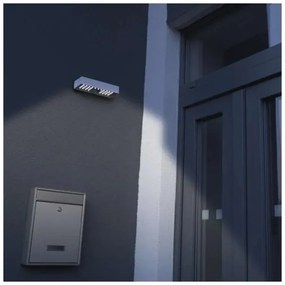 Proiector LED solar cu senzor de mișcare LED/3,7V 3000mAh 4000K IP65 alb