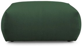 Taburet verde cu tapițerie din catifea reiată Voltaire – Bobochic Paris