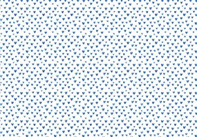 Fototapet - Inimioare albastre (147x102 cm)