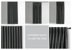 Draperie gri dimout (semi-opacă) din catifea 140x270 cm – Restilo