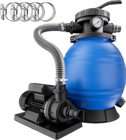 Sistem de filtrare cu nisip pentru piscină AQUA, 10 200 l/h, albastru Jurhan