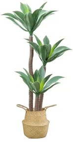 Planta Artificiala Dracaena fragrans, fara Ghiveci, 140cm Verde