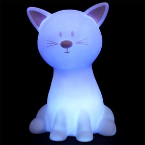 Lumina de noapte LED pentru copii CATTY 19cm, alba