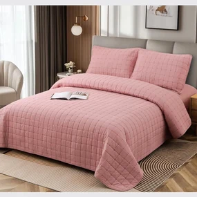 Cuvertura bumbac 100%, 4 piese, pat 2 persoane, 230x240 cm, EY01