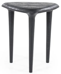Masuta de cafea din lemn de mango Jiska 46x49 cm neagra